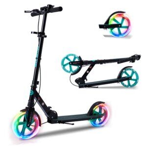 Welmotive Black  Kick Scooter for Kids Ages 6+,Teens & Adults - New in Box